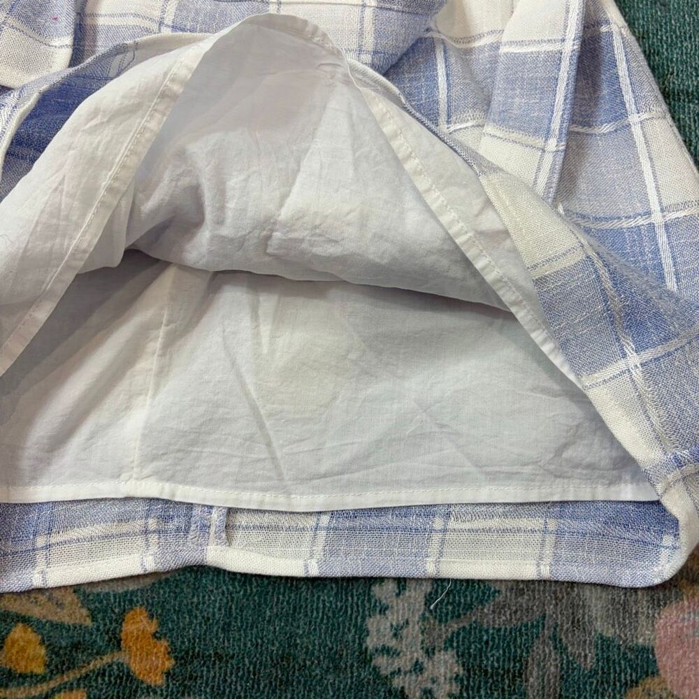 Lovers + Friends Irena Dress Revolve Small Blue White Plaid Cutout Halter Check - Picture 9 of 11